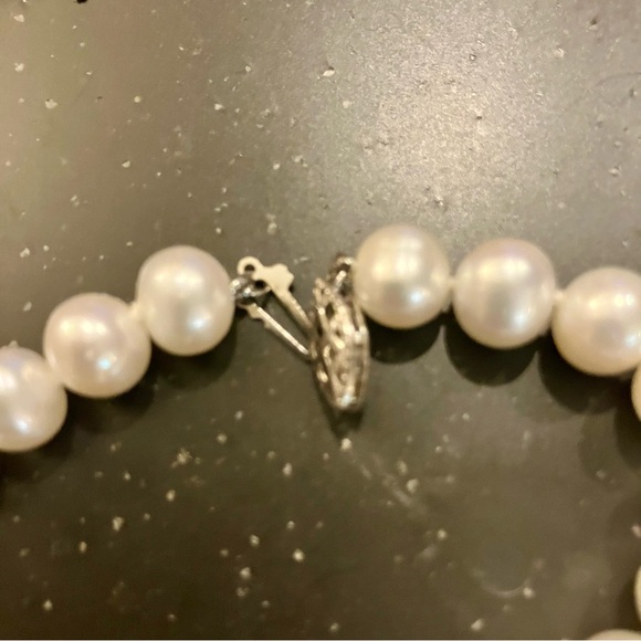 SET- 14K White Gold Cultured Freshwater Pearl Necklace and Bracelet. NWOT. - Picture 6 of 16